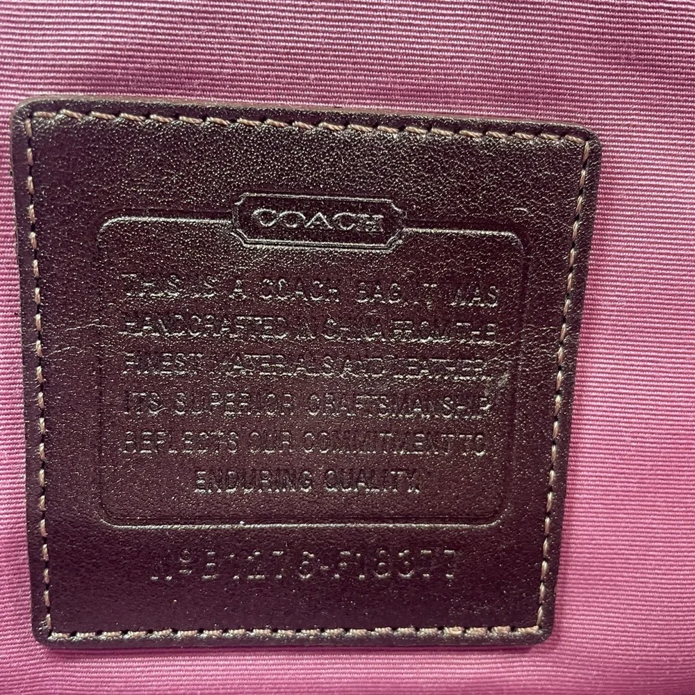 Coach Signature Snaphead Pink Multifunction (Diaper) Messenger Bag